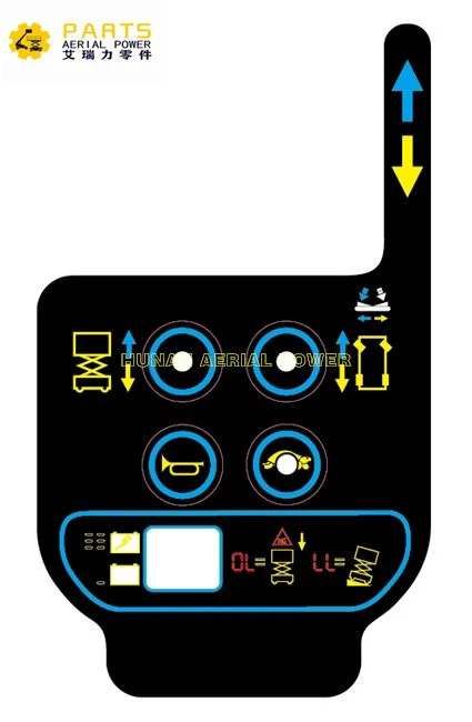 Calcomanía para caja de control de plataforma Dingli DL-09140001
